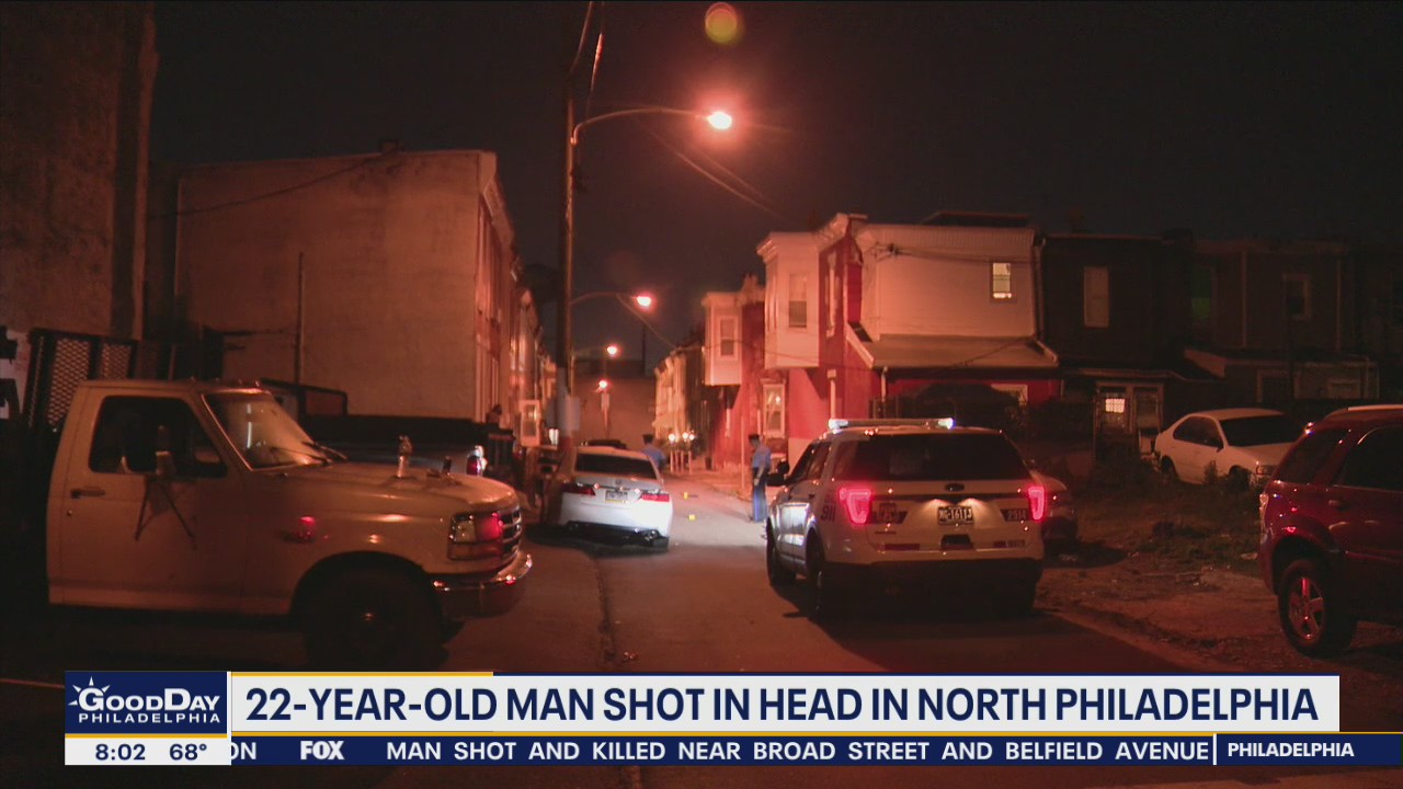22-year-old man shot in the head in North Philadelphia