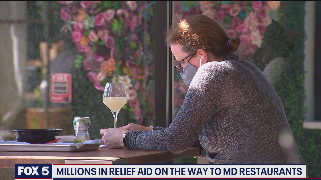 Millions in relief aid on the way to Maryland restaurants