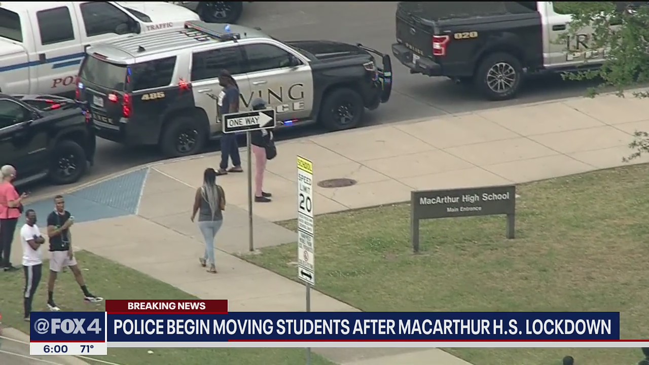 Irving's MacArthur High School on lockdown after threat of student with gun
