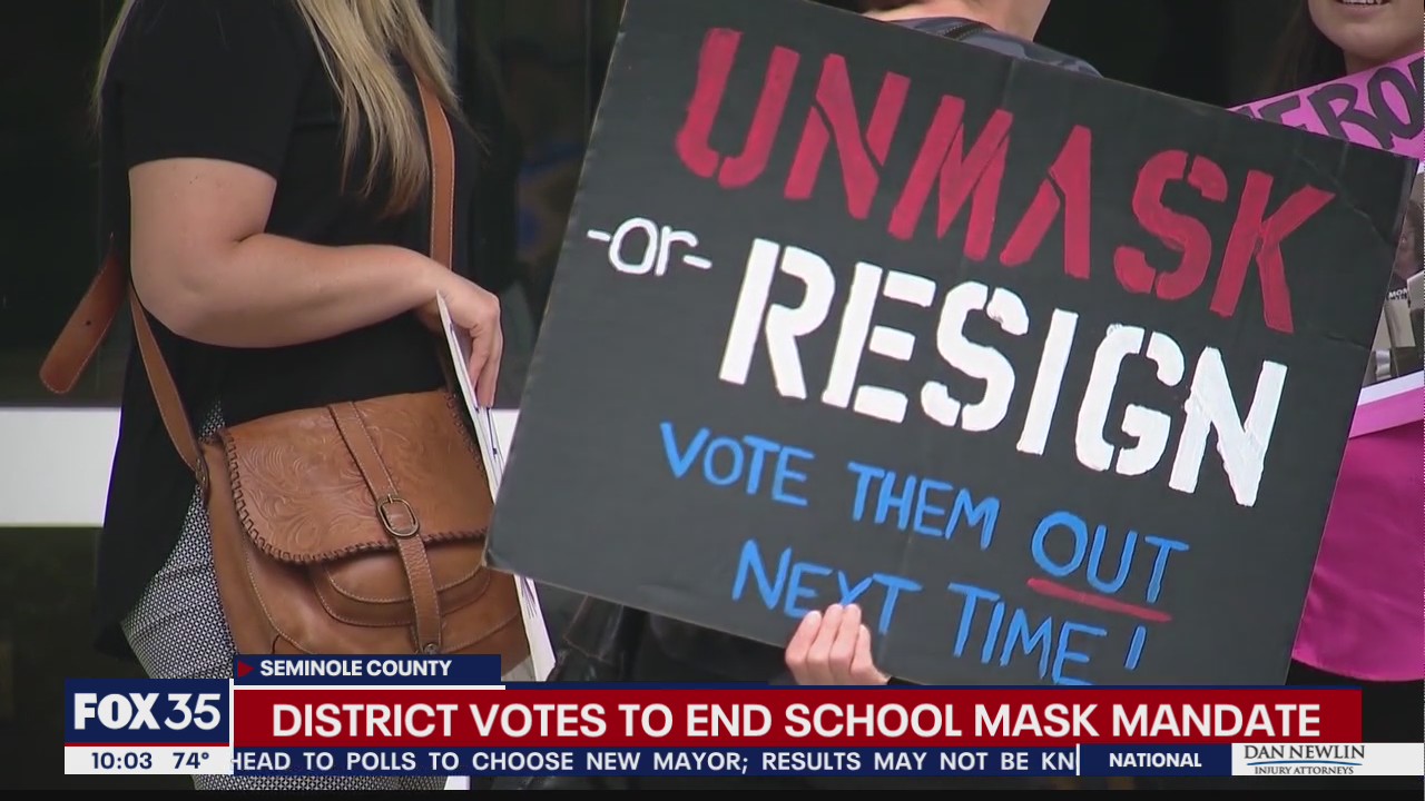 Seminole County drops mask mandate in schools