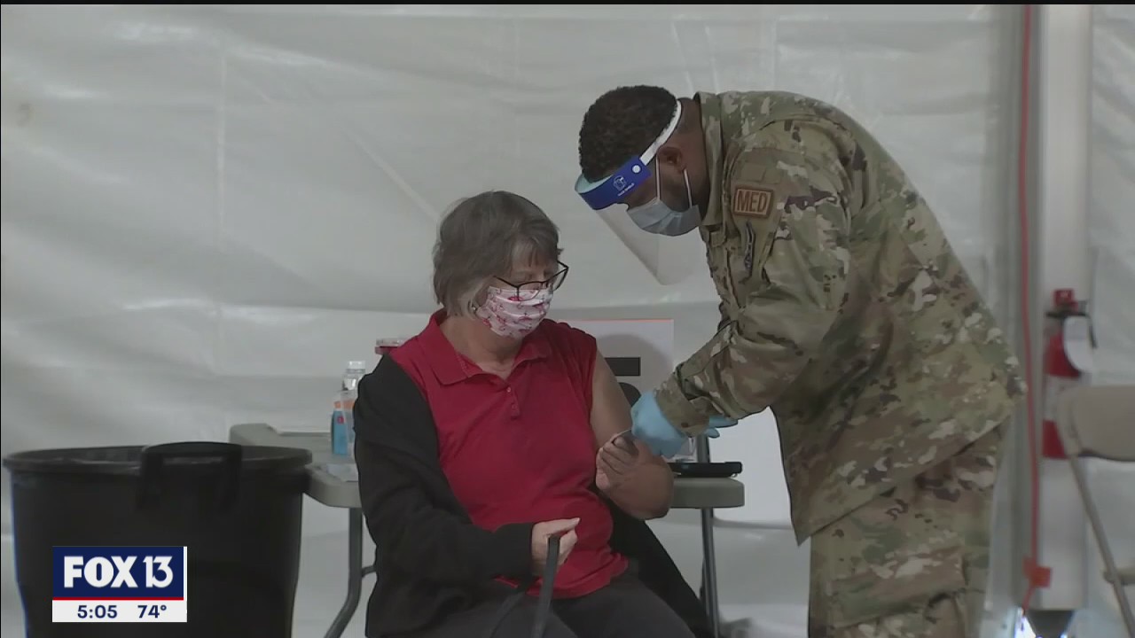 Tampa FEMA vaccine site turns focus to second doses