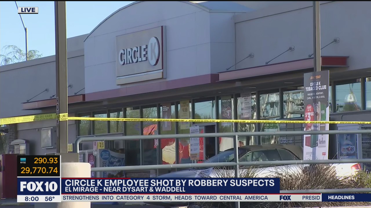 Circle K employee shot in El Mirage during beer robbery