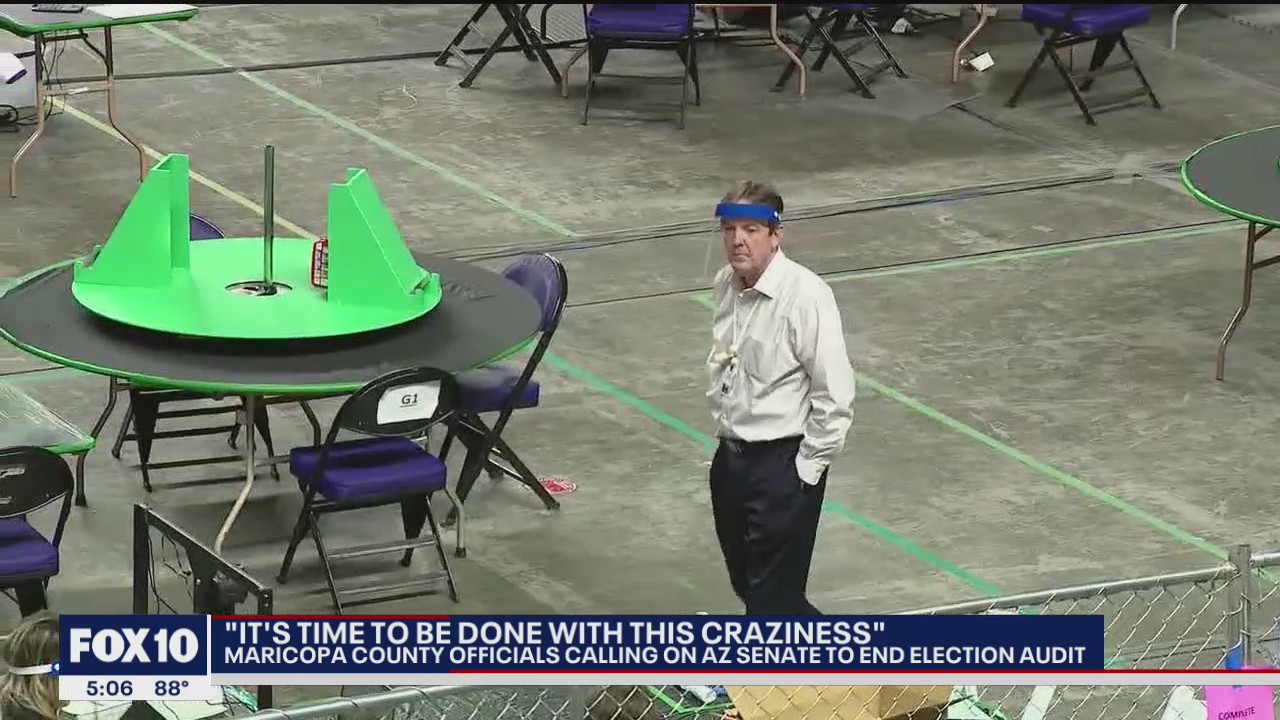 Maricopa County officials call on Senate to end election audit