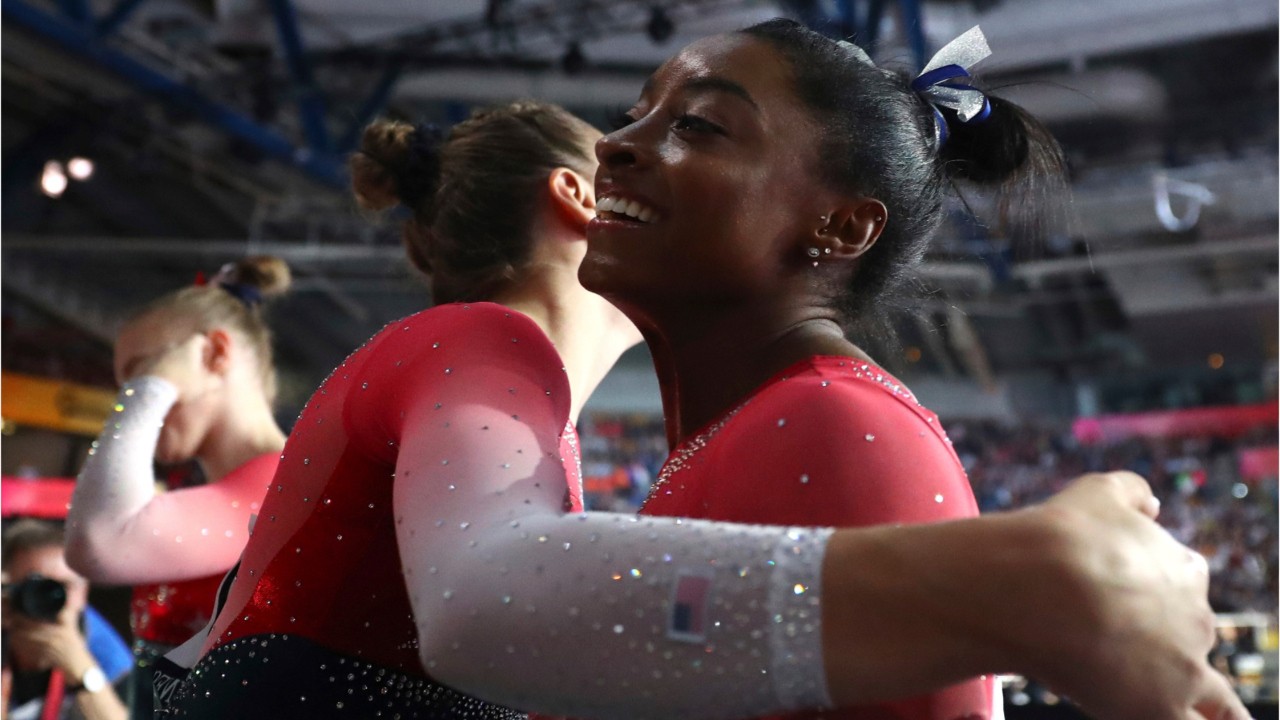 Simone Biles becomes most decorated female gymnast