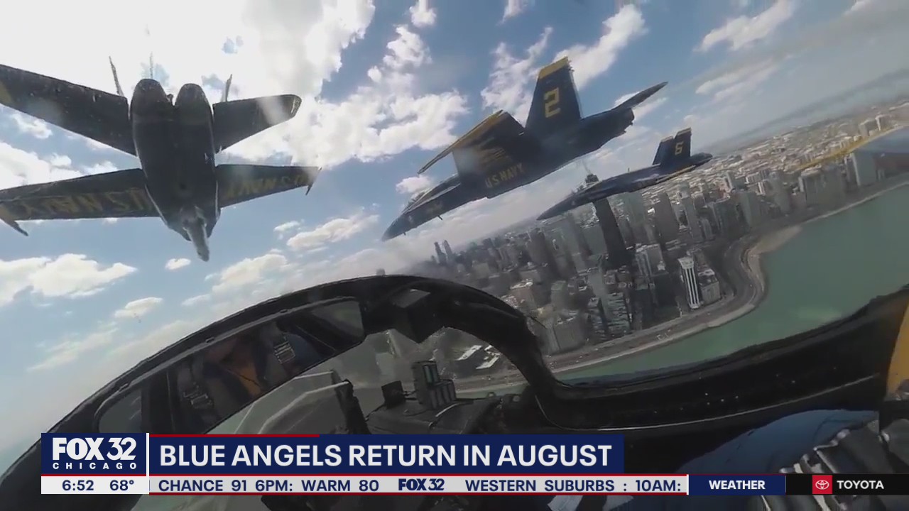Blue Angels to return to Chicago skies in August