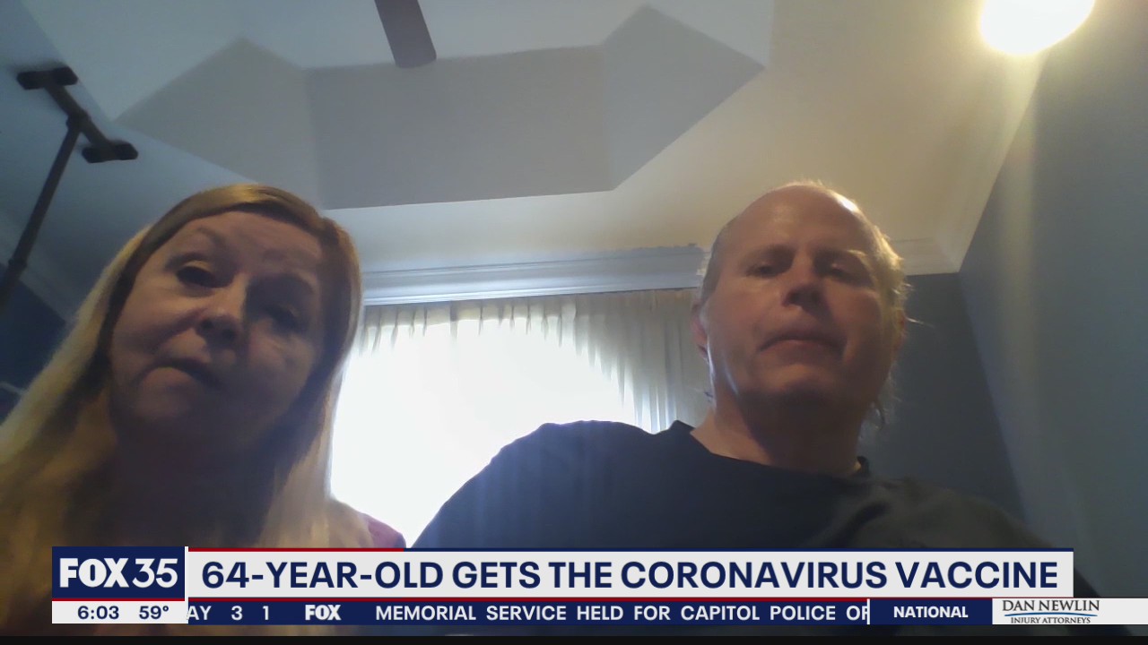 Man, 64, gets coronavirus vaccine
