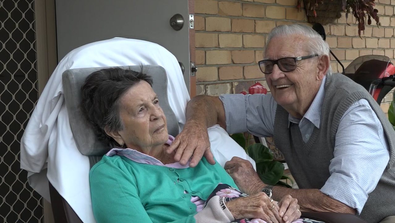 Man visits his wife daily on his mobility scooter