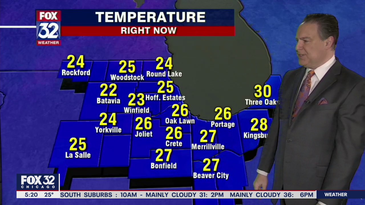 Morning forecast for Chicagoland on Jan. 4th