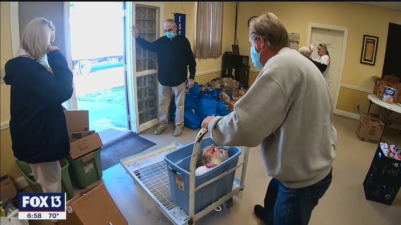 Hudson church feeding families