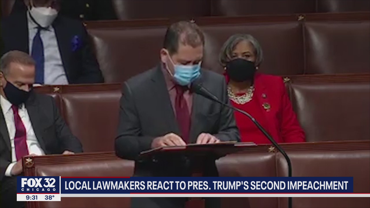 Illinois lawmakers react to President Trump's second impeachment