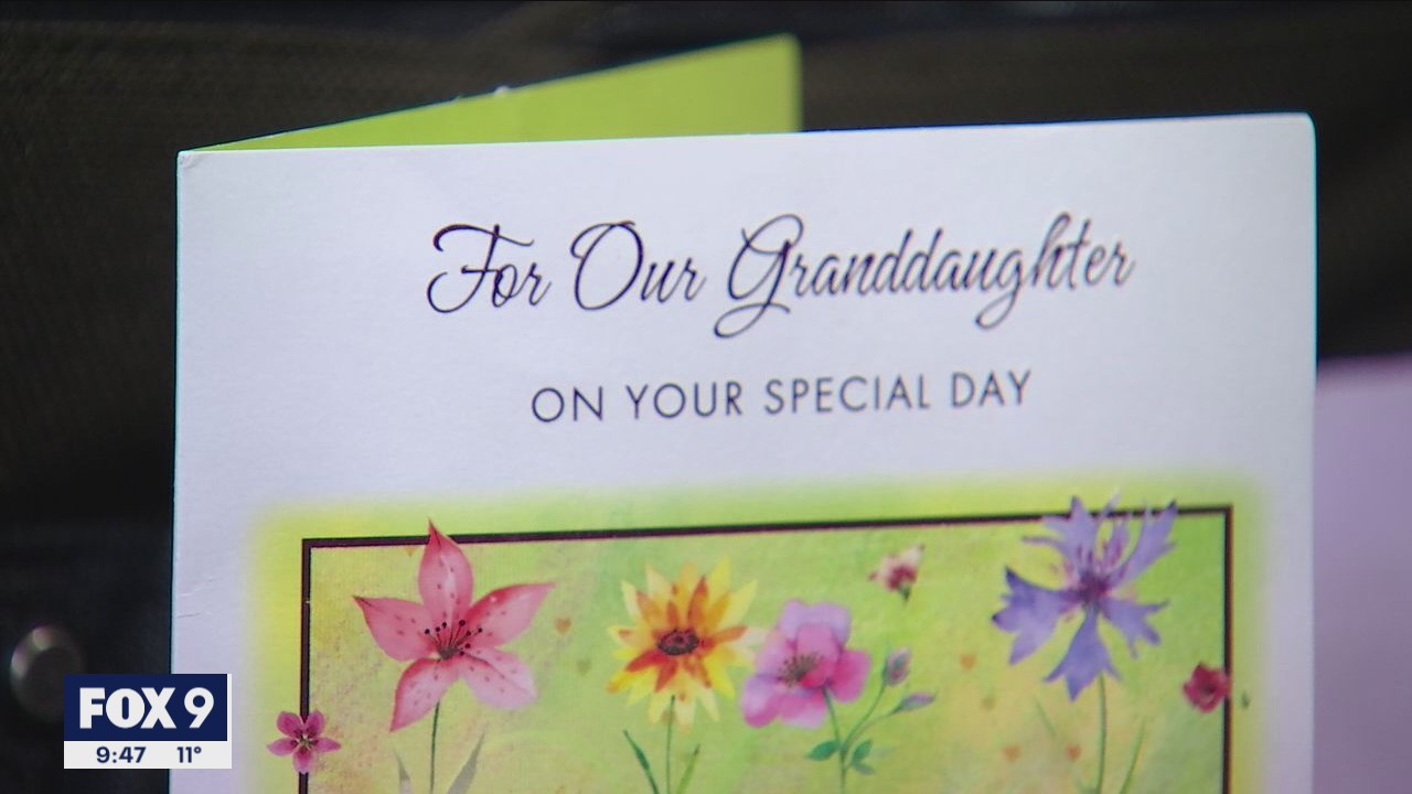 Long lost birthday card holds sweet message from late grandfather