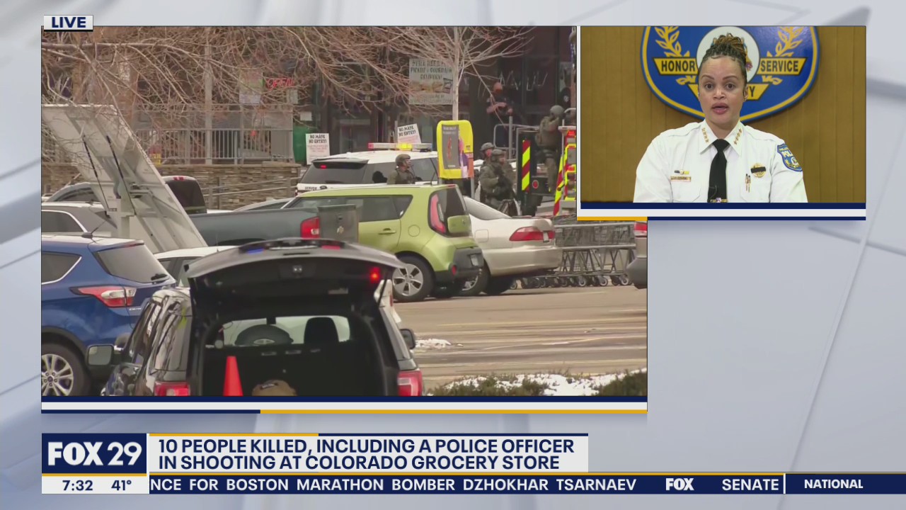 10 people killed, including a police officer in shooting at Colorado grocery store