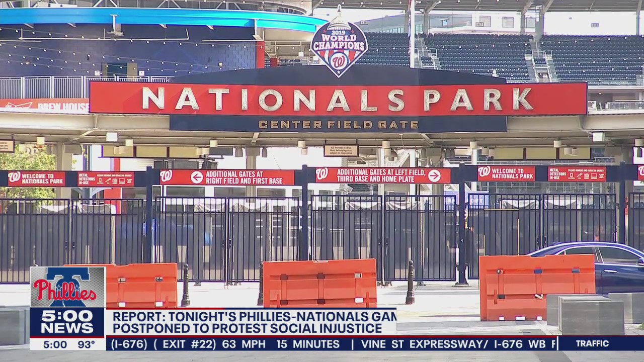 Phillies-Nationals game postponed; Reports say Flyers won't play either