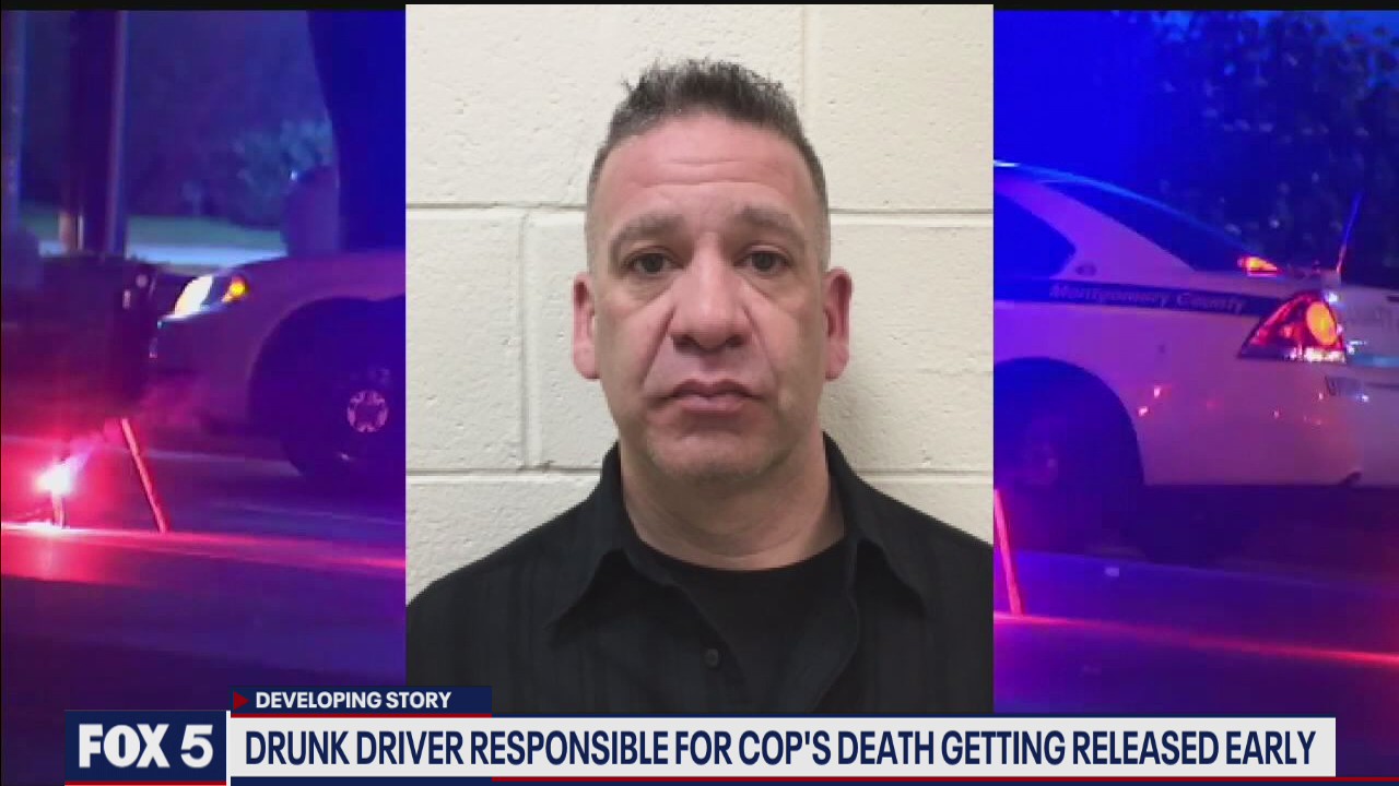 Convicted drunk driver who killed a Montgomery County cop to be released early