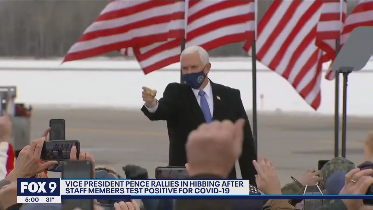 Vice President Pence holds rally in Hibbing, Minnesota
