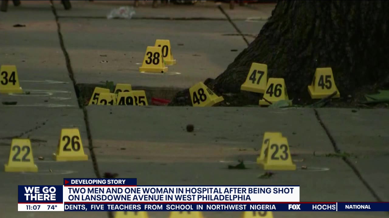 Police: 3 hurt in shooting a graduation party in West Philadelphia