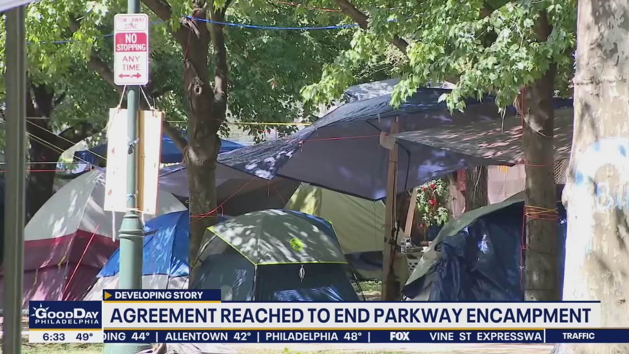 Agreement reached to end Benjamin Franklin Parkway encampment