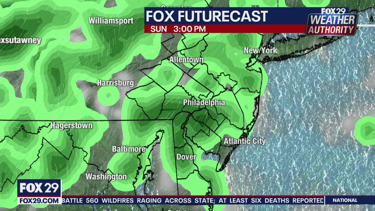 Weather Authority: Scattered showers, thunderstorms wrap up weekend