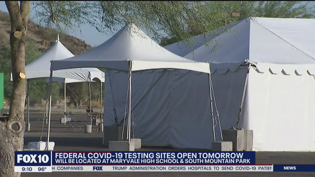 Federal COVID-19 testing sites open July 17 in Phoenix