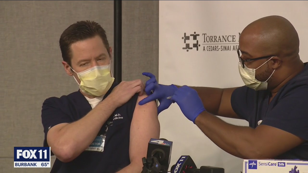 Torrance Memorial in South Bay gets COVID vaccine for hospital staff