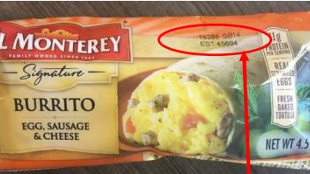 27 tons of frozen breakfast burritos under nationwide recall