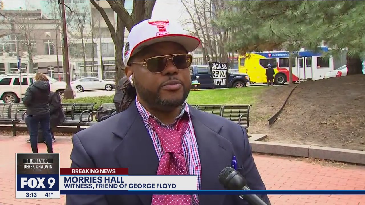 Morries Hall, witness and friend of George Floyd, responds to announcement verdict is in