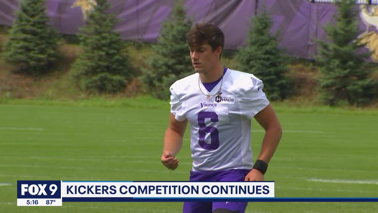 Vikings kicker competition heats up during training camp
