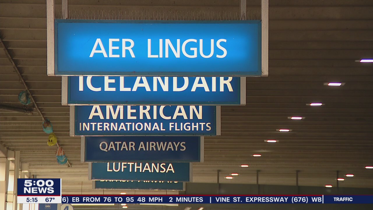 People can fly internationally from Philadelphia, but who is traveling?