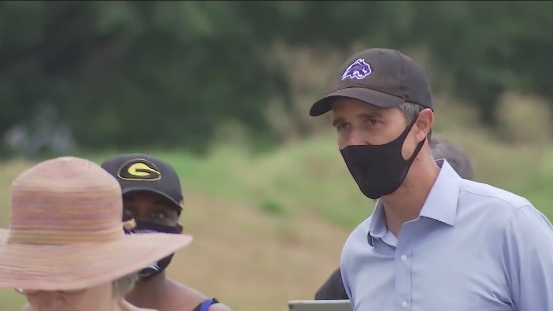 Beto O'Rourke joins the four day Moral March for Democracy to Austin