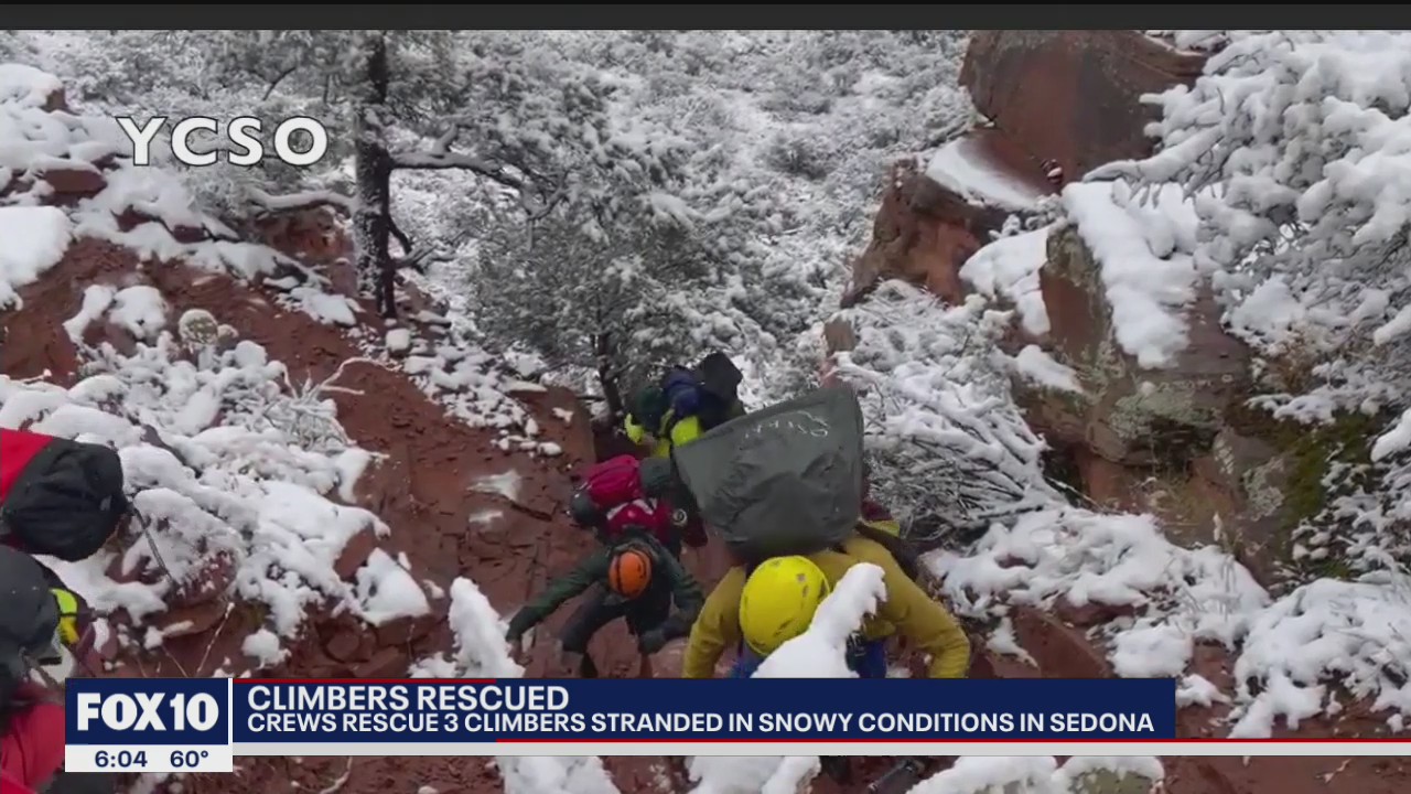 Crews rescue stranded hikers in Sedona