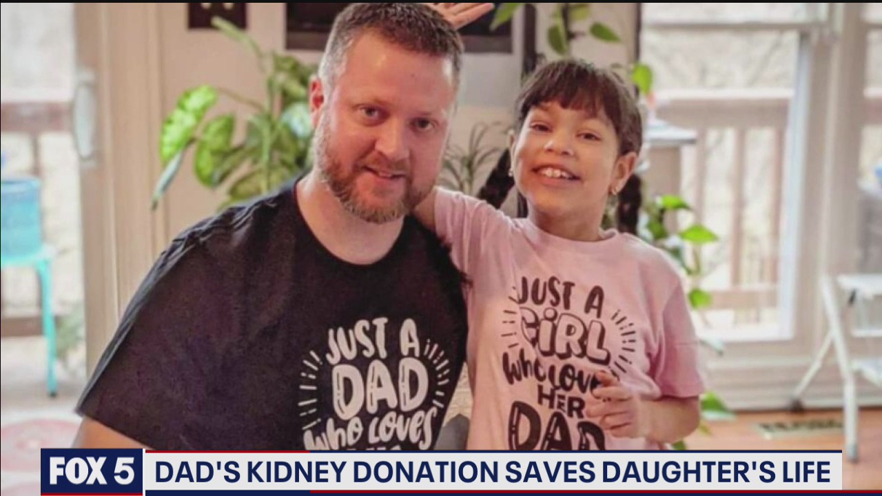 Dad’s kidney donation saves daughter’s life