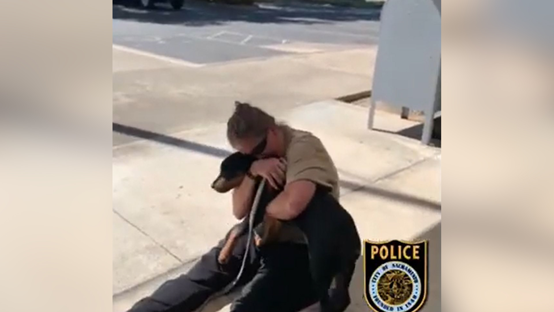 Police capture emotional reunion of stolen dog and owner
