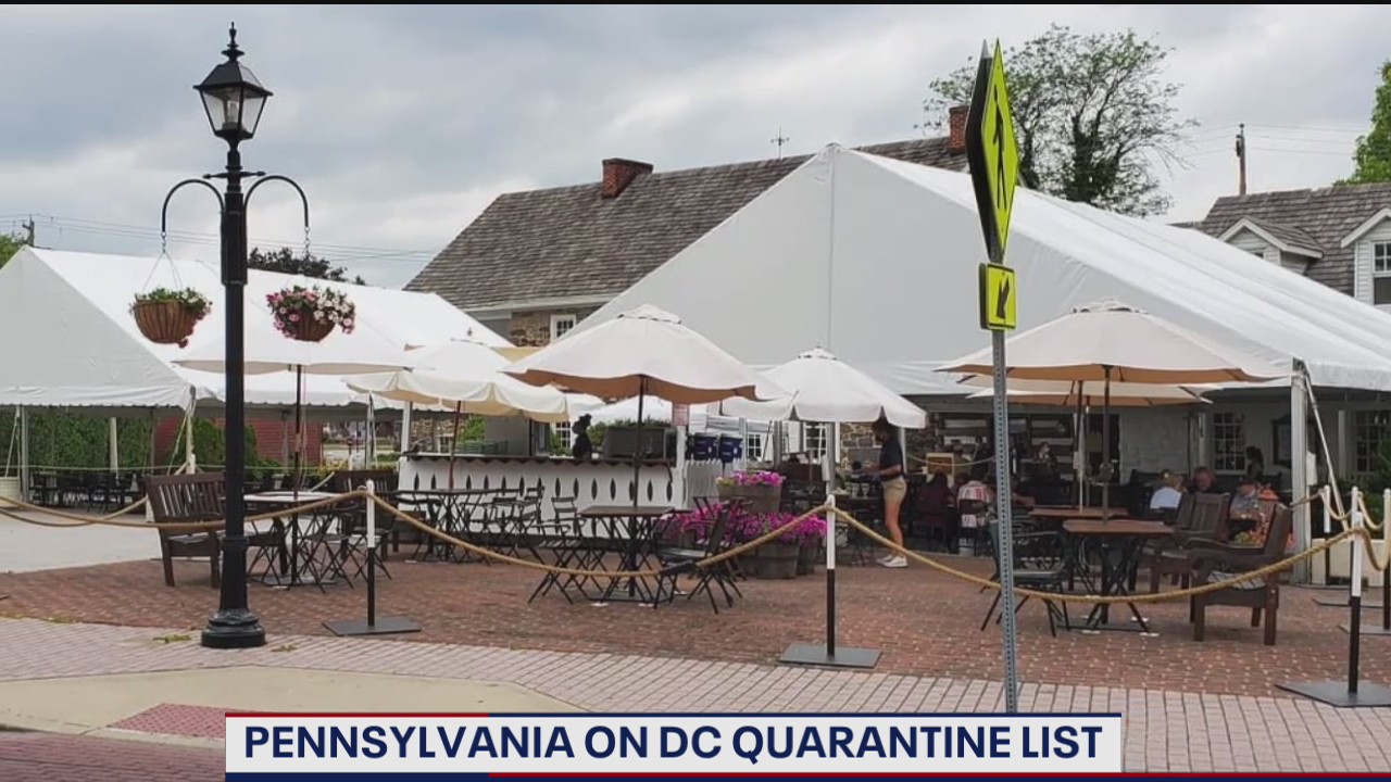 Pennsylvania on D.C.’s quarantine list