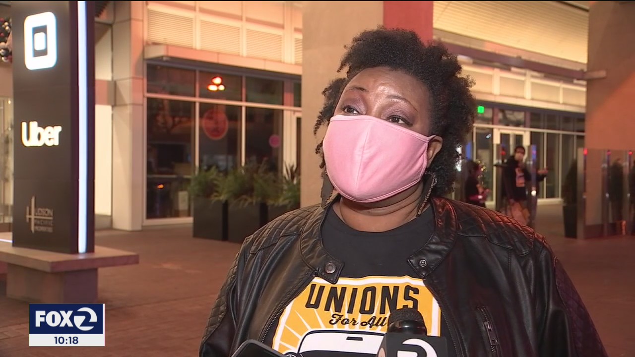 Gig workers protest outside Uber HQ, demand PPE, financial support