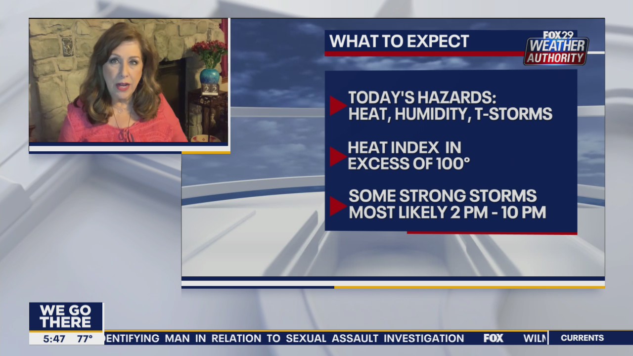 Weather Authority: Hot, humid, chance of pop-up storms Wednesday