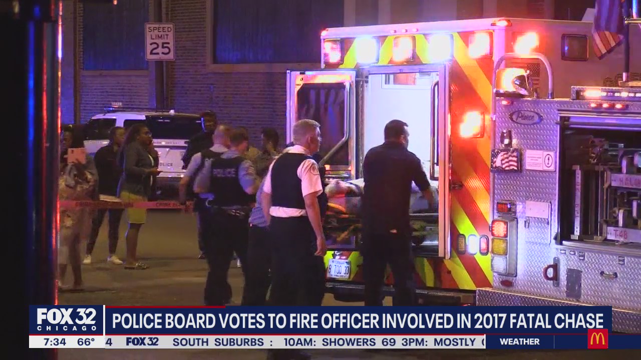 Police board votes unanimously to fire officer involved in 2017 fatal chase