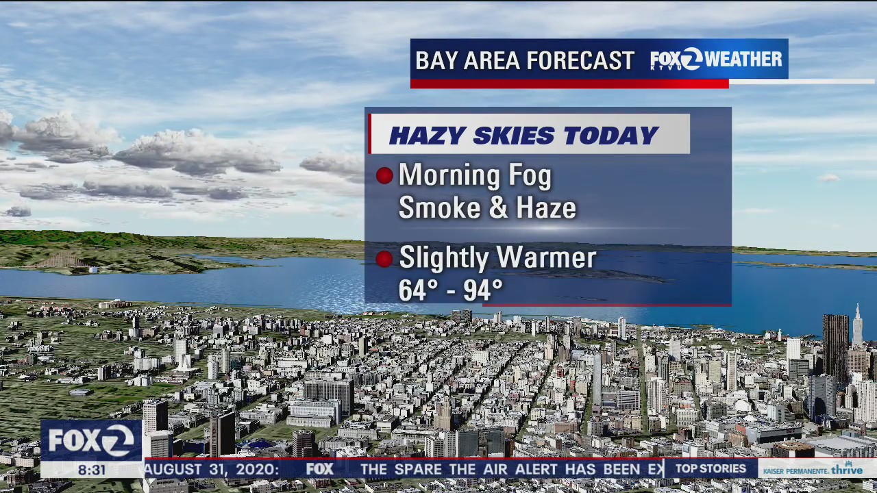 Weather Forecast: Hazy skies and smoke sticking around