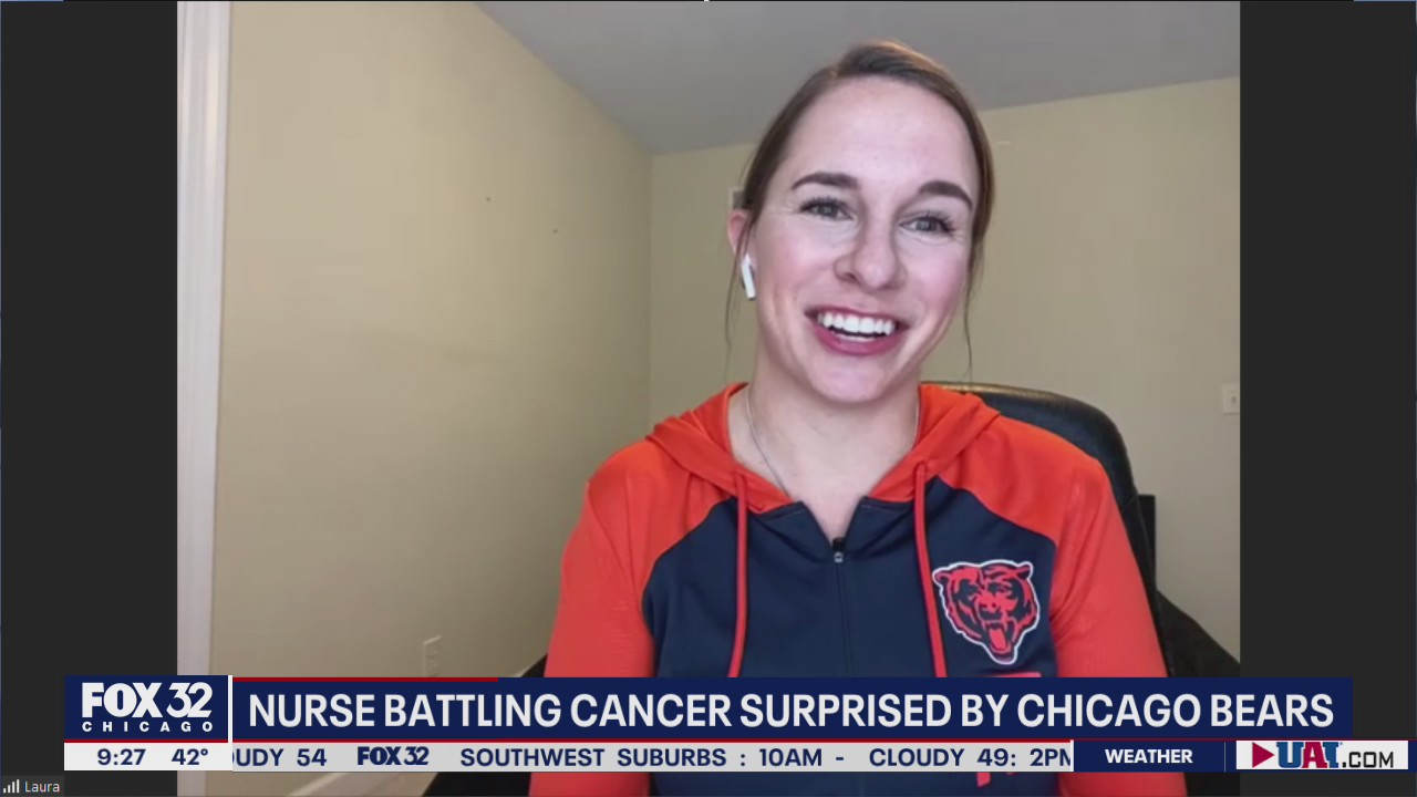 Nurse battling breast cancer talks about being surprised by the Chicago Bears