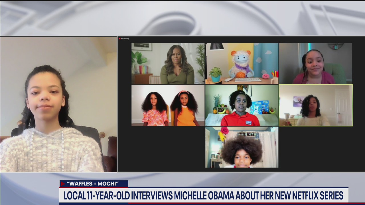 Virginia 11-year-old interviews Michelle Obama