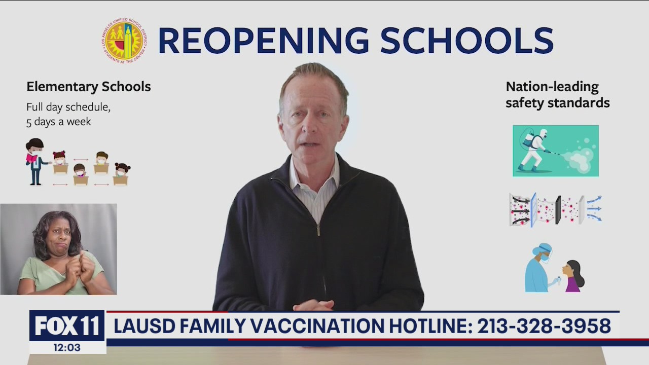 LAUSD opening vaccination sites for school community
