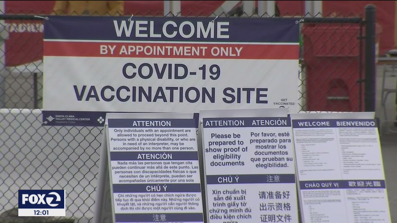 Levi's Stadium opens for mass vaccinations