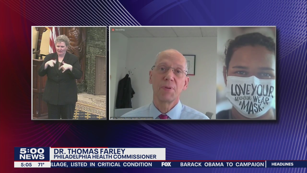 Philadelphia could be entering ‘dangerous period’ as COVID-19 cases increase, Dr. Farley says