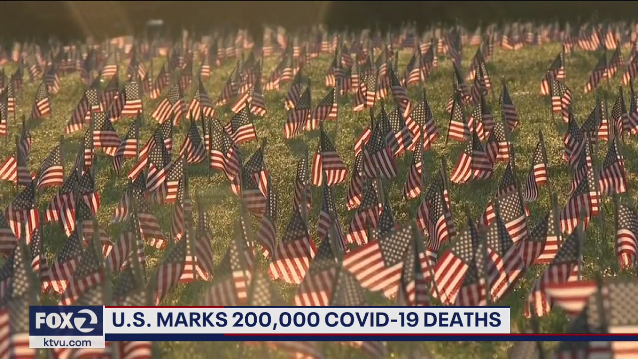 U.S. reaches staggering human toll of 200,000 COVID-19 deaths