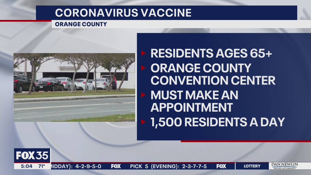 Orange County to begin vaccine distribution to 65 and older starting Tuesday