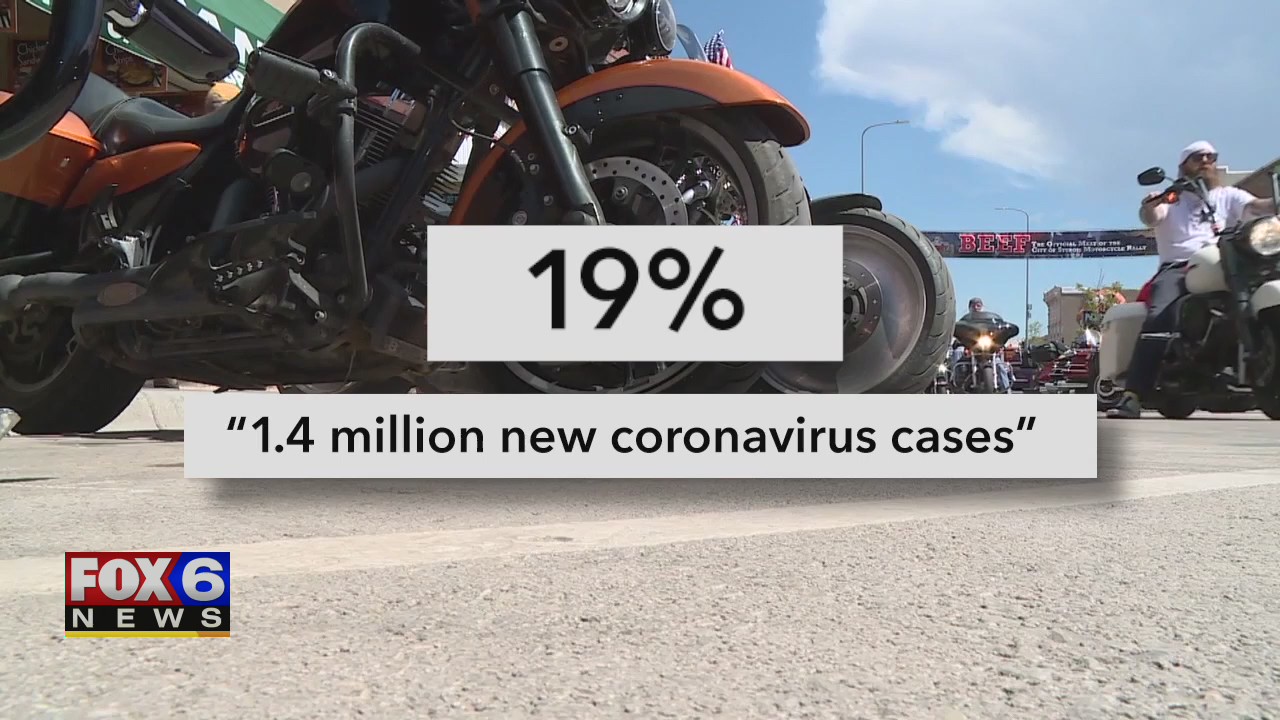 Report: 266K US COVID cases traced to Sturgis