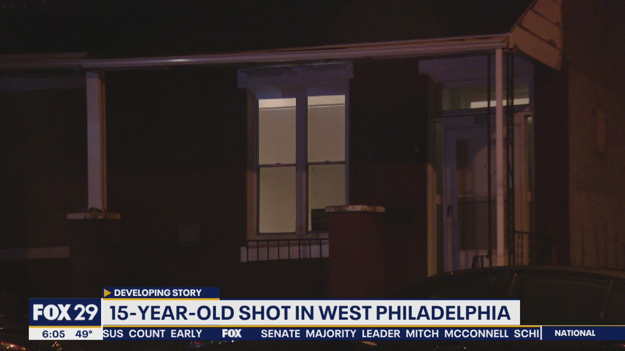 Police: 15-year-old boy on front porch of home in West Philadelphia