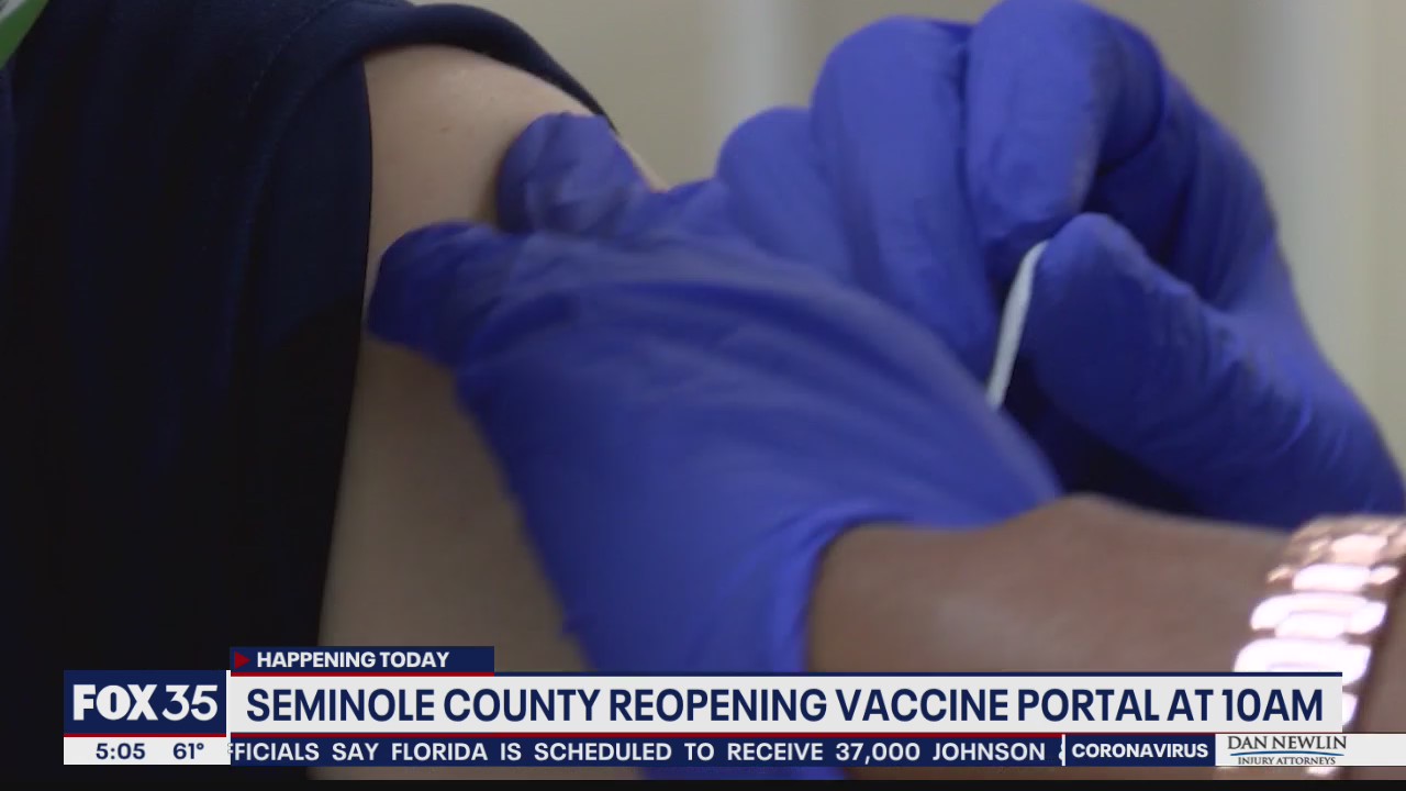 Seminole County reopening vaccine portal on Thursday