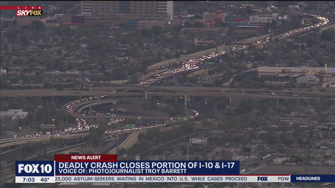DPS: Fatal crash closes I-10 near I-17 Split in Phoenix