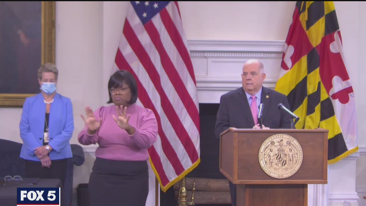 Maryland governor provides COVID-19 update