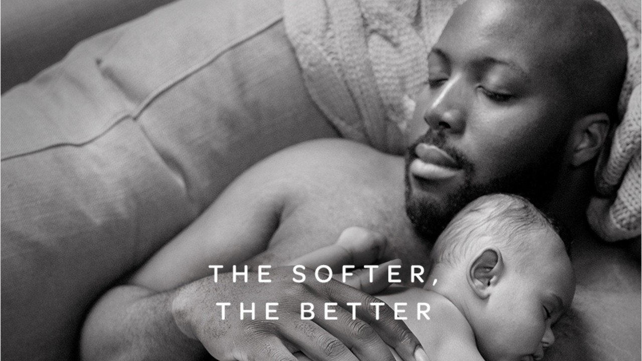 Huggies puts dads on diaper packages for the first time